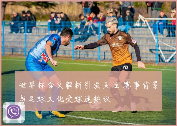 世界杯含义解析引发关注 赛事背景与足球文化受球迷热议